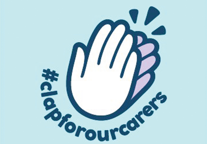 A special thank-you for key workers Clap for Carers logo (3)