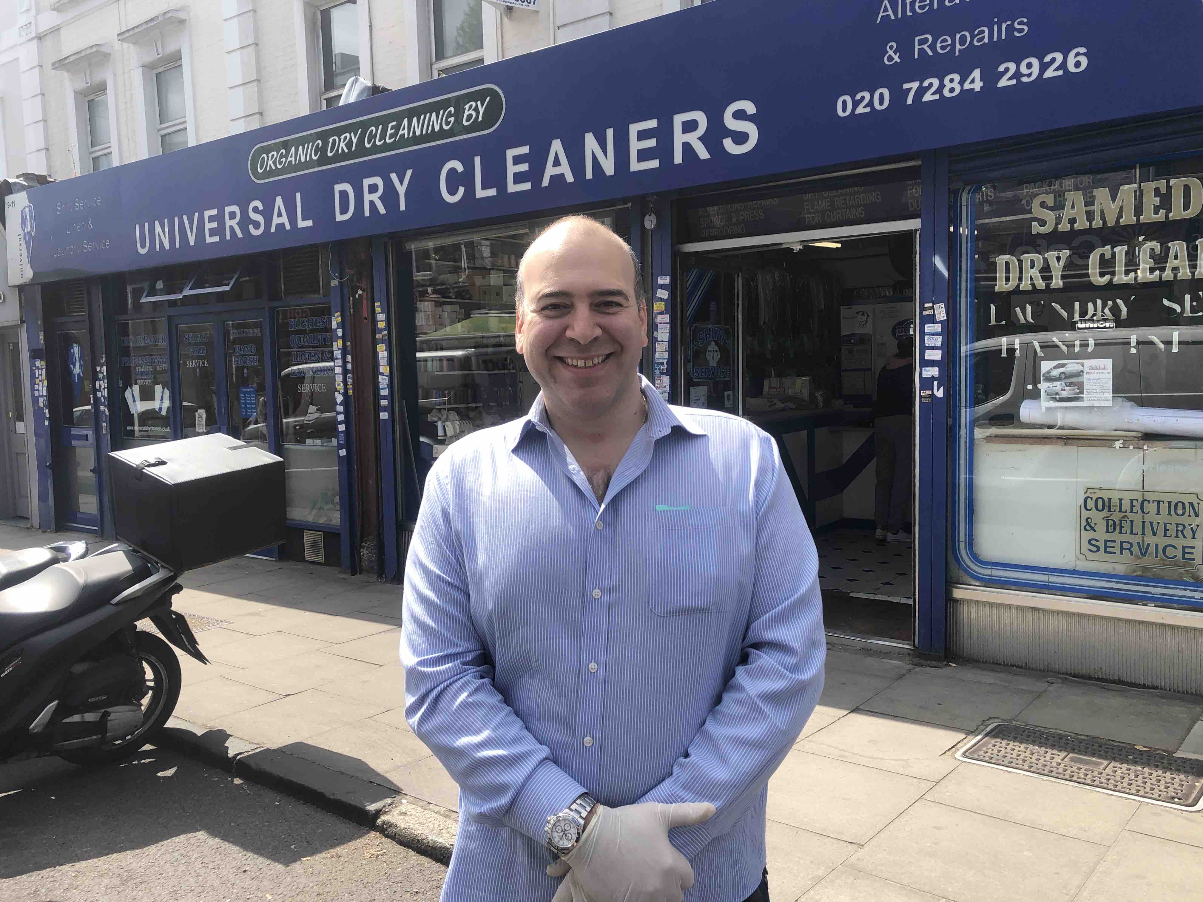 Dry cleaner makes hundreds of scrubs for health workers Islington Tribune