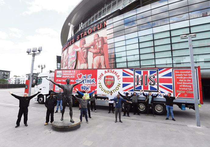 Arsenal Foundation truck
