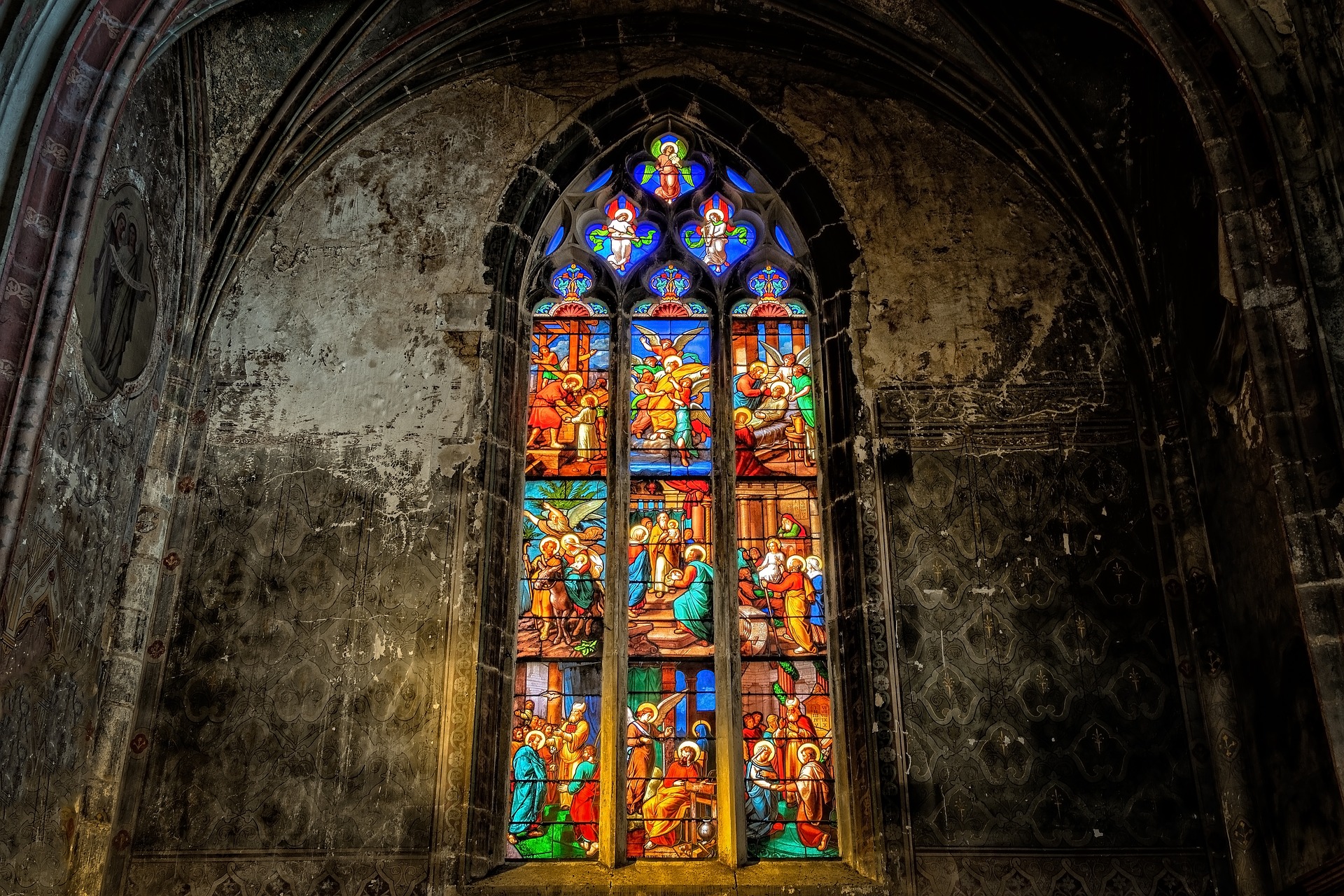 Religion and politics do not might mix Church window