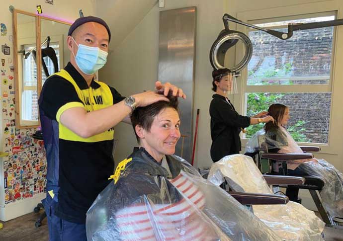 ‘We’ve seen a lot of mullets’ – lockdown locks get the chop Danny Oh