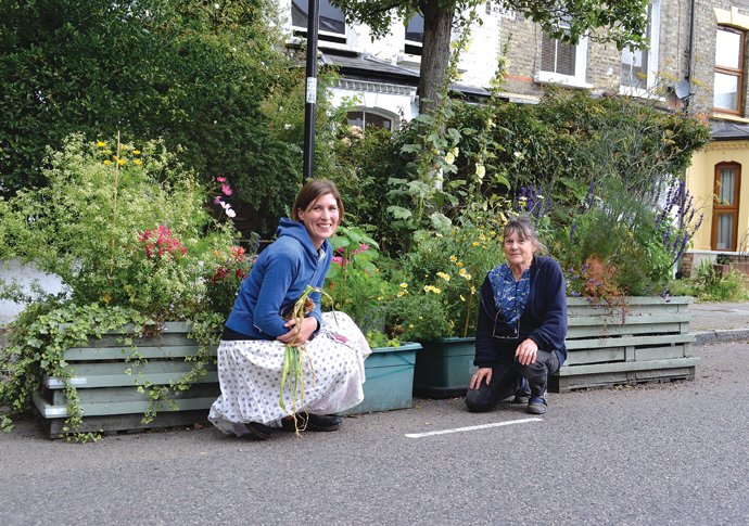 Street flowers victory for guerilla gardeners Helena Farstad and Lynee Friedli