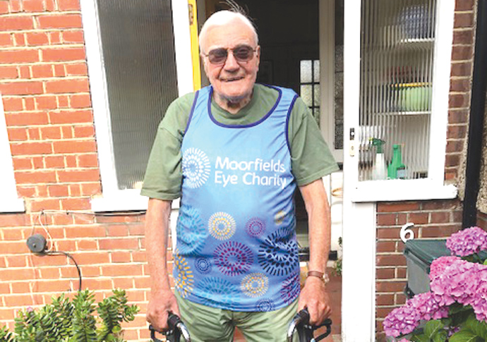 Almost 100, Ken’s big walk for eye hospital Kenneth Essex - photo