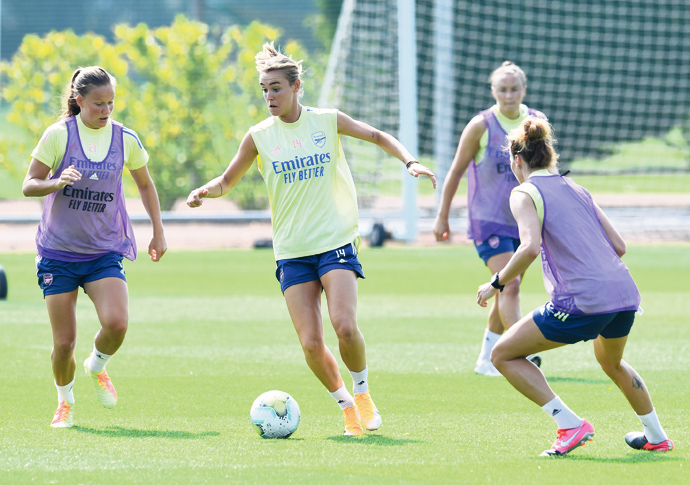 Arsenal Women training credit Arsenal FC IMG_2233