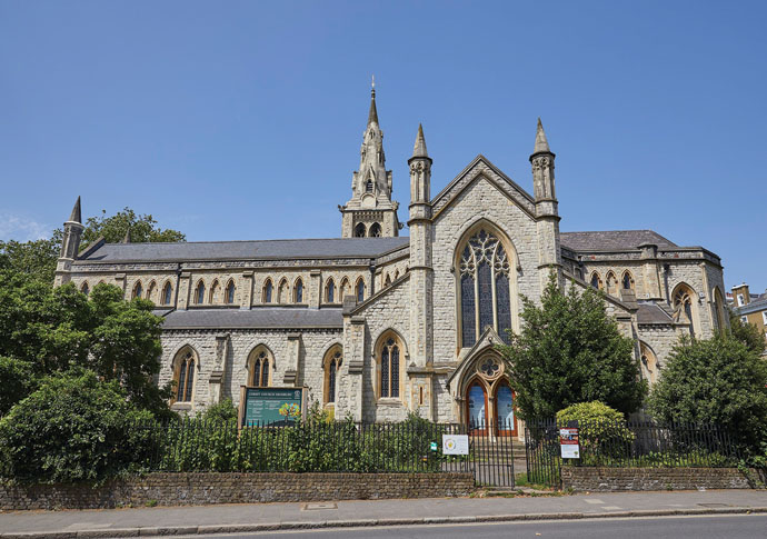 TV Huw’s ‘delight’ at church news LONDON HIGHBURY Christ Church 2(please credit Christ Church)