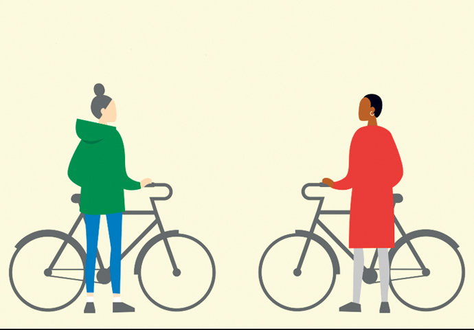 Check out the Cycle Buddy Scheme Cycling buddies graphic
