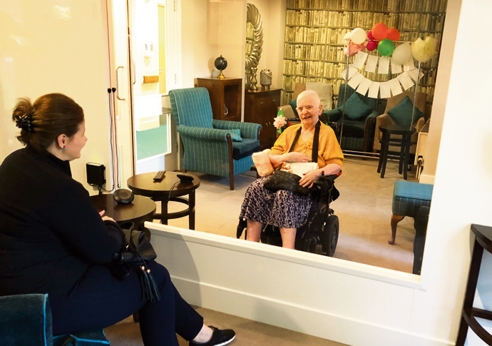 Cheverton Lodge resident Audrey Stafford