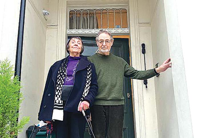 Blocked roads infringe the rights of older residents, couple claim Hilary and Steven Rose