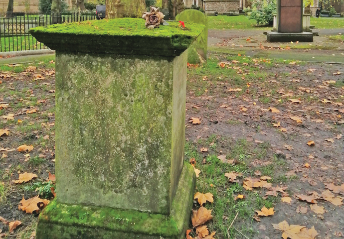 The former site of Wollstonecraft’s burial is a mess Mary Wollstonecraft memorial_St Pancras