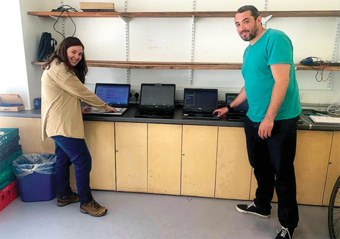 Laptop refurb pair appeal for a permanent base Mercedes Oli and Alex Inglis