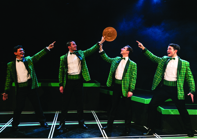 Review: Forever Plaid, at Upstairs at the Gatehouse Alex Zane Cameron Burt George Crawford and Chris Short