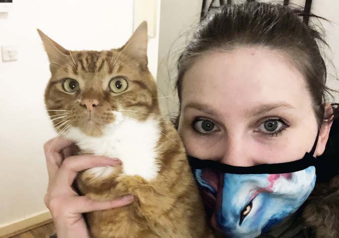 Marmalade gets in a jam! Cat missing for weeks is home Jemma Gascoigne and Marmalade IMG_2812