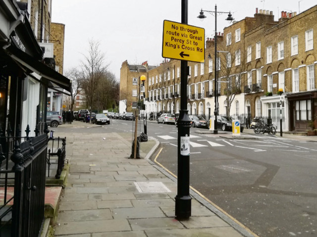 They just want to take more cash from drivers Road signs in Amwell Street