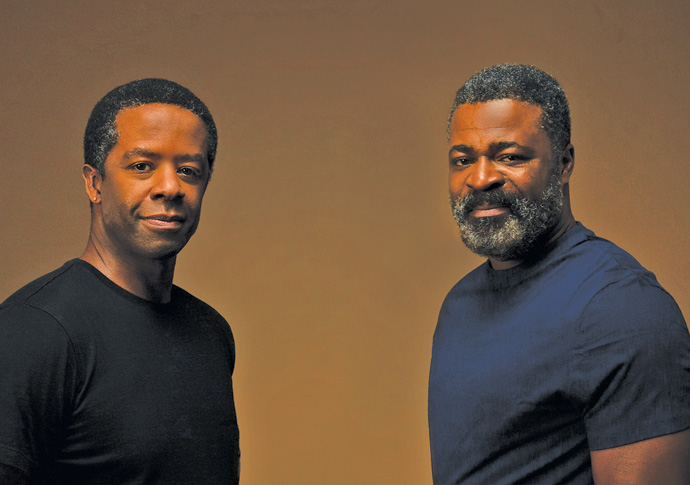 Lucy Popescu’s theatre news: Hymn; Good Grief; The Color Purple; Shook Hymn Adrian Lester and Danny Sapani.Photo credit Zeinab Batchelor