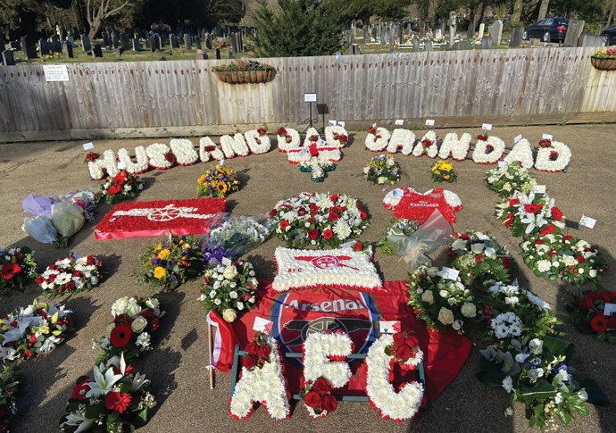 Final send-off for ‘Big Wilf’ William Earls Floral tribute