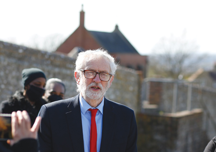 Corbyn: ‘We have much to thank iconic editor for’ Jeremy Corbyn at the funeral of Eric Gordon