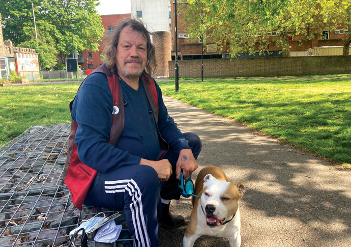 Six days in hospital for dog bite injury AJ Bailey and Smudge 1
