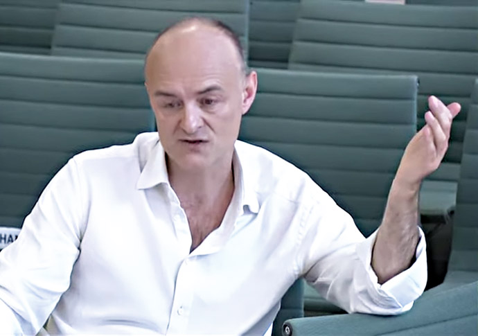 Dominic Cummings testifies to joint parliamentary committee