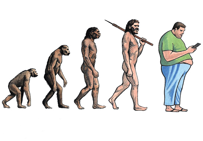Is this change progress? Evolution cartoon_John Sadler
