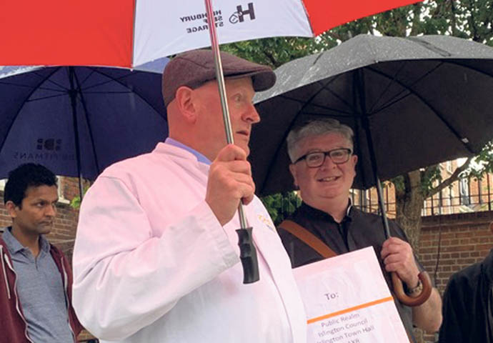 Deliveries can be made in the rain Christ Godfrey with petition