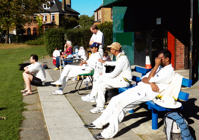 Cricketers go in to bat for new pavilion Wray Crescent Players outside the pavilion 15th October 2011
