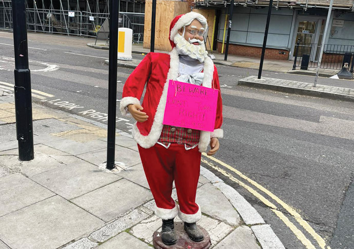 Butcher’s traffic warning was the Santa of attention Santa