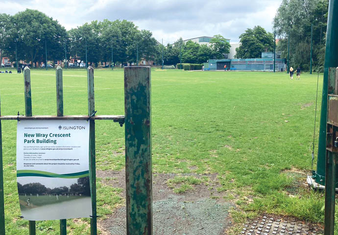 The council’s strategy has led to a split in the Wray Crescent Park community Wray Crescent park_sign