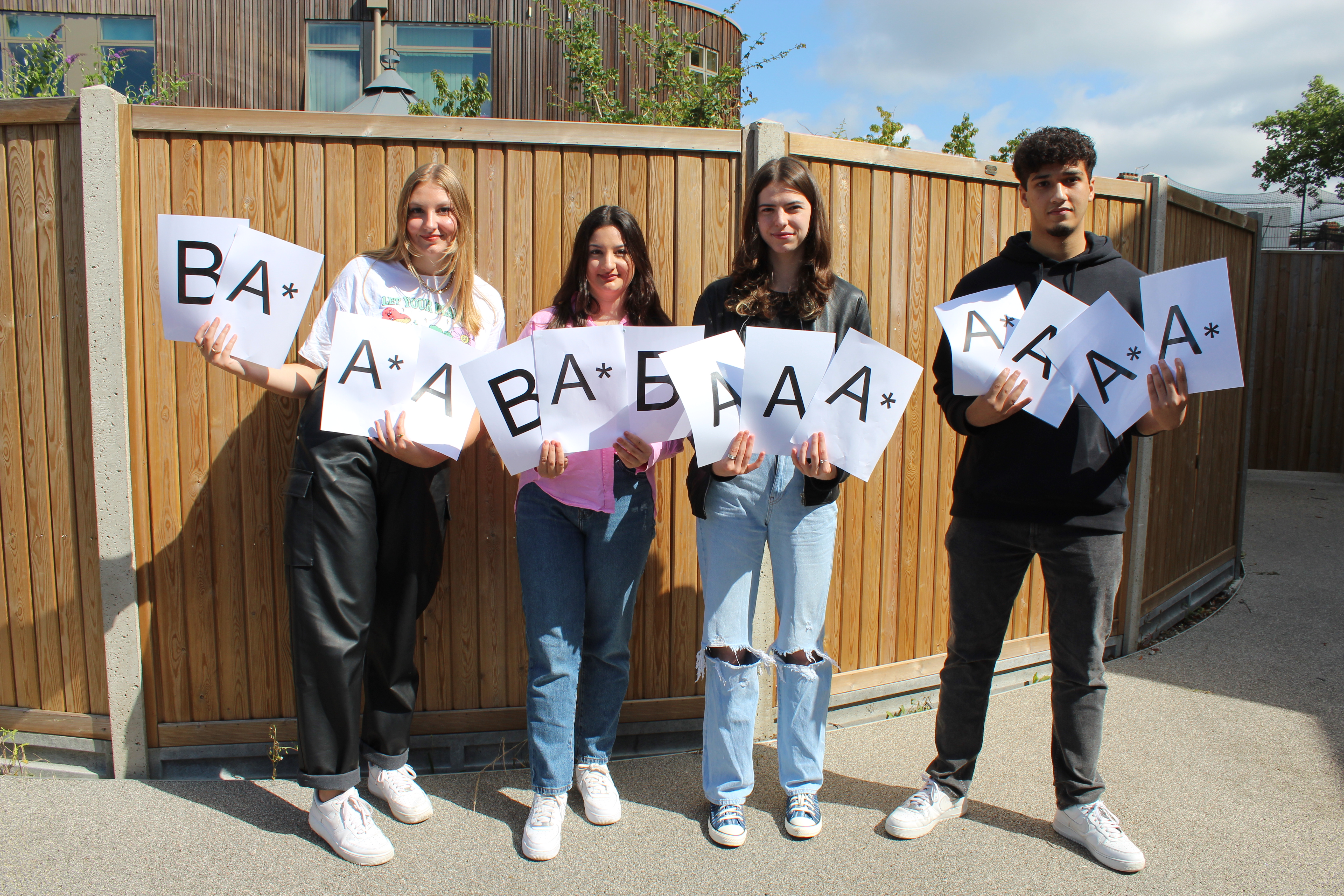 Results day: the lost generation? Not us, say students Highbury Grove A Levels