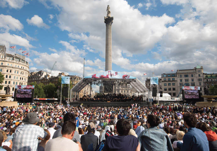 London Symphony Orchestra in Trafalgar Square