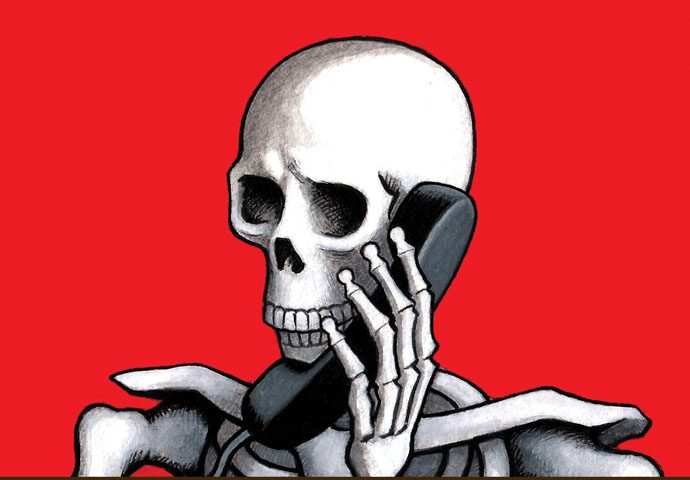 Beware the phone lines of death Long Wait cartoon_John Sadler