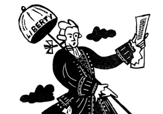 Gambling, gin & jolly Georgians Illustration of John Wilkes new