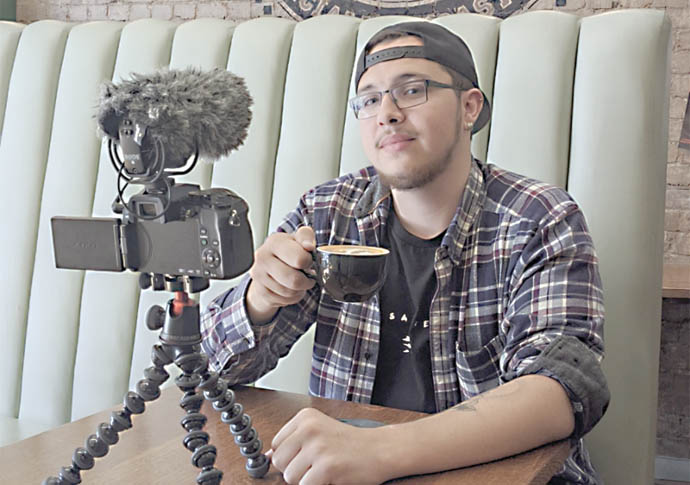 Lights, camera… coffee Alfie Sajir