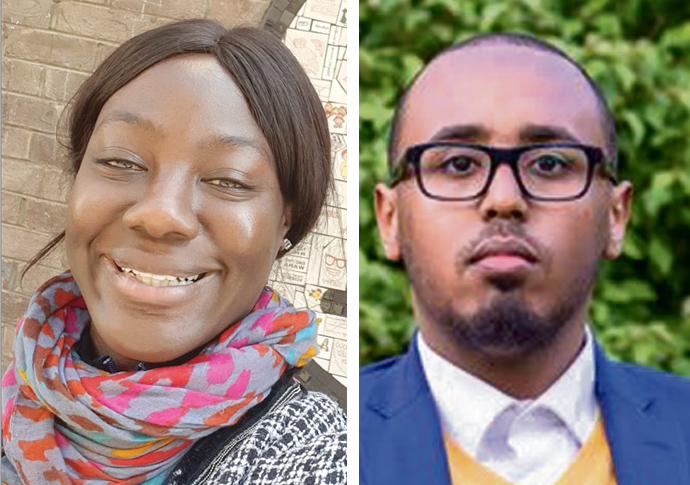 Cllr Valerie Bossman-Quarshie and Cllr Bashir Ibrahim