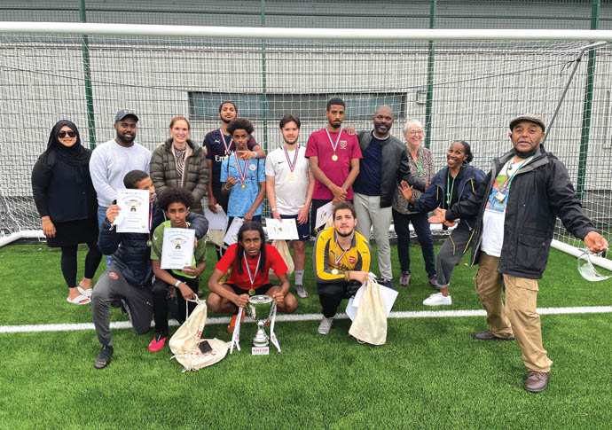 Peace Cup 2021 Winning team & organisers