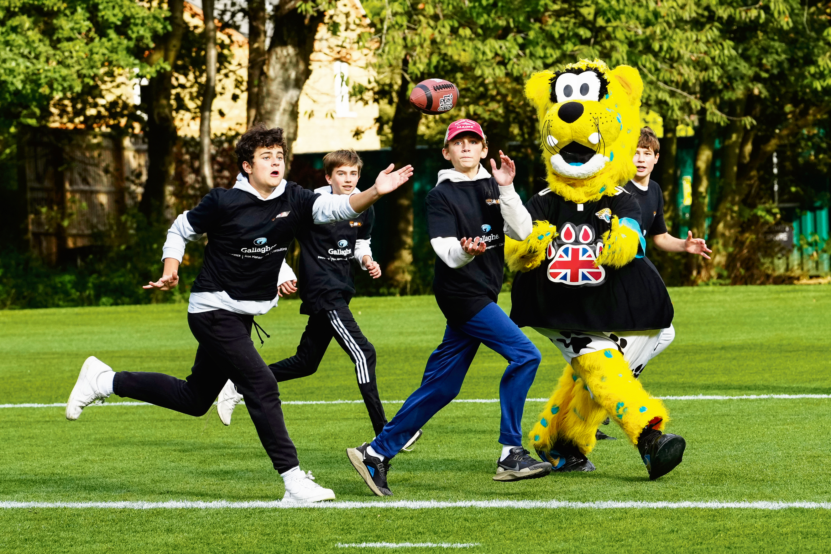 Coaching from NFL team is well received Jacksonville Jaguars Practice Session at The Grove