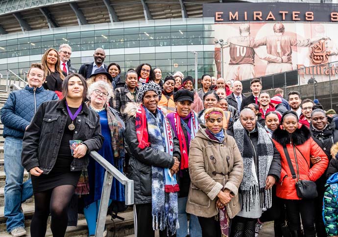 ‘If you want to end knife bloodshed, a first step must be confronting poverty’ Islington Council Love and Loss Islington and Camden Parent Champions Support Project and Arsenal Football Club.
