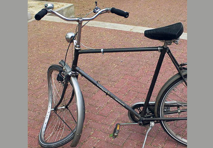 We could all play a part by shaming reckless cyclists Crashed bike_wiki pic Bojin detail