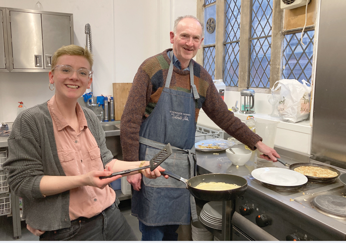 Our flippin’ emotional Pancake Day Emily Haworth with David Seet