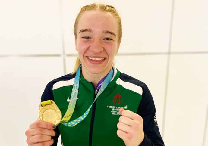 Hands of history: gold for boxer Amy at Commonwealth Games Amy Broadhurst cutout