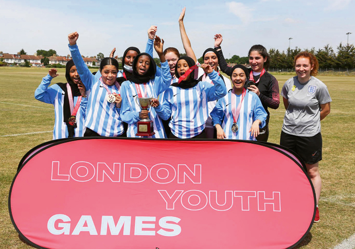 Youth Games: medals and memories! Team Camden Girls Para Football