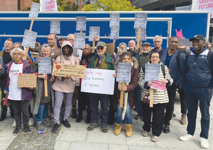 Labour’s fight against racism is not over yet, warn protesters Anti-black racism protest