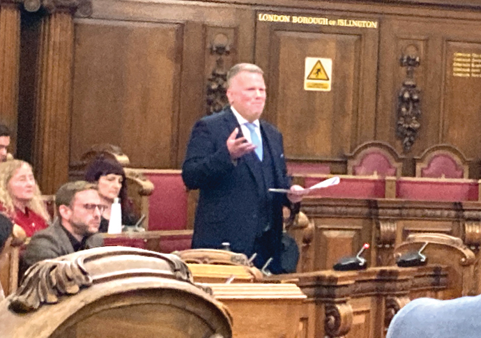 Town Hall told of ‘broken promise’ to hold assembly Cllr Diarmaid Ward