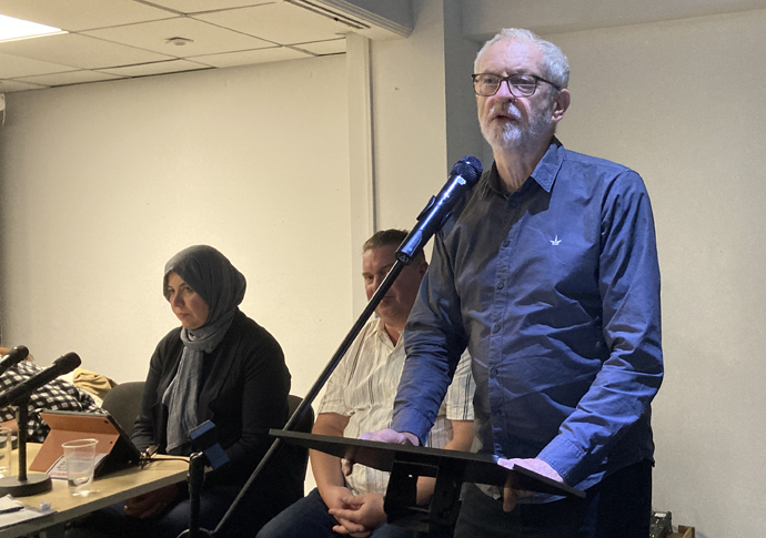 Corbyn slams ‘sheer dishonesty’ of PM’s answer to bills crisis Corbyn peoples assembly IMG_4122