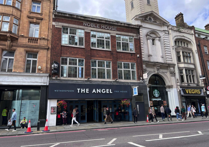 Pub where everyone can afford to buy a round is put up for sale The Angel Wetherspoons PHOTO FROM SAVILLS