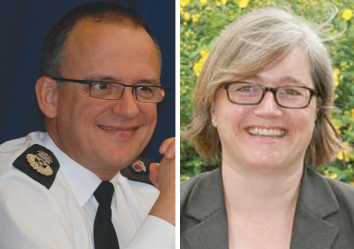 Sir Mark Rowley and Caroline Russell