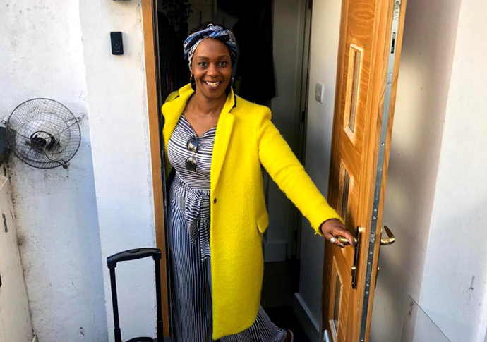 I feel I’m being punished, says owner of home wrecked in flood Dionne Duncan at the door of her Offord Road home in happier times
