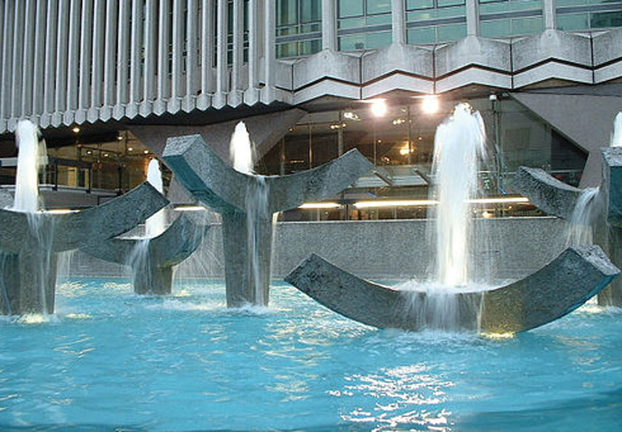 Jupp Dernbach was an excellent craftsman and architect Centre Point fountains