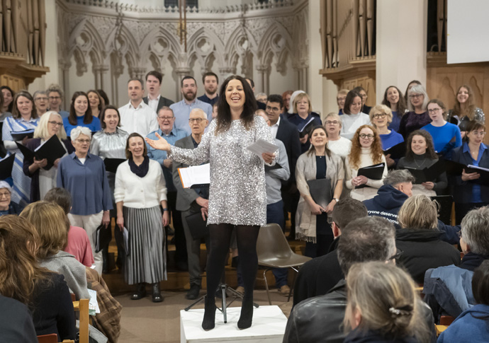 On song! Seasonal concert raises a grand Finsbury Park Singers-74