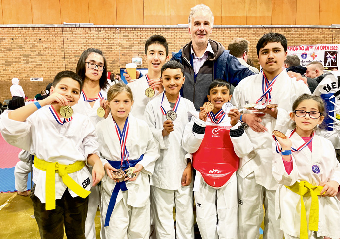 Lilli is the Tigers’ golden girl, as Zayd earns his ‘Rocky moment’ Master Rienzi Trento with his Taekwondo squad