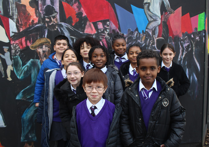 New mural takes a walk through our history Mural IMG_9189